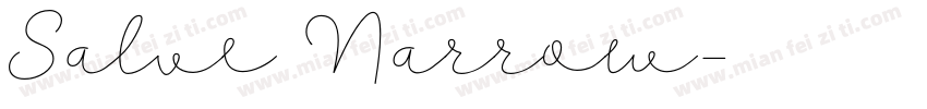 Salve Narrow字体转换